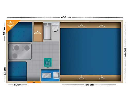Floor plan Patagonia Camper DC day